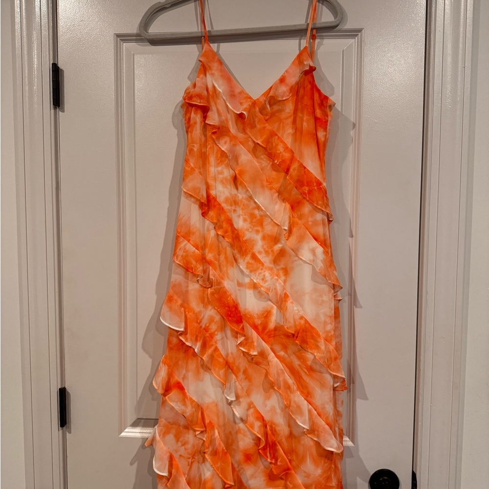 Orange Lulus dress